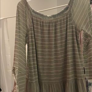 Altar’d State Off the shoulder blue sweater top!